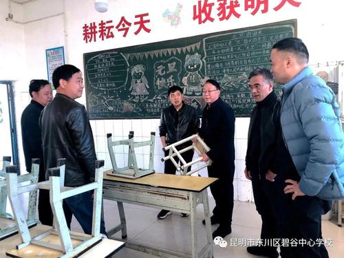 张绍辉副区长一行深入碧谷中心学校走访调研2