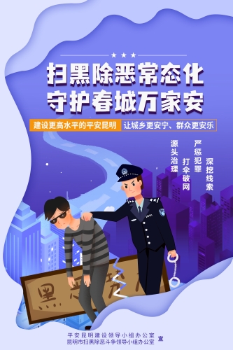 扫黑除恶常态化 守护春城万家安