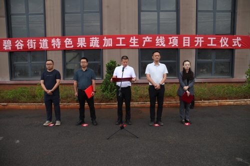 东川碧谷街道特色果蔬加工项目开工 为农业和乡村振兴蓄能1
