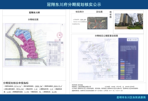 冠翔东川府分期规划核实公示