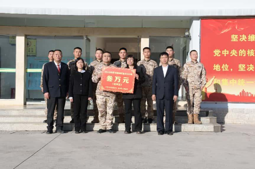 付敏阳卉仙刘忠良到区武警中队开展春节慰问