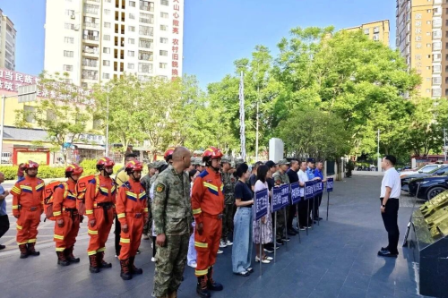 【防汛减灾】集义街道开展地质灾害暨防汛避险演练 以练筑防 以备避险1