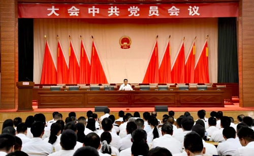 区委召开区六届人大六次会议中共党员会议