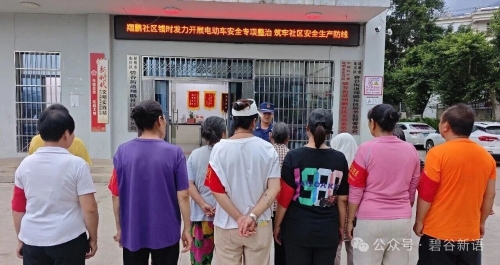 【安全生产】碧谷街道翔鹏社区开展电动车安全专项整治  筑牢社区安全防线4