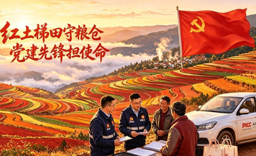 人保财险东川支公司党支部用金融力量守护红土地农耕根基&nbsp; 铺就群众共富道路1