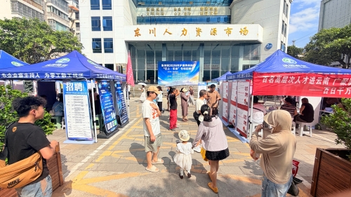 东川区举行2026年沪滇劳务协作“云上·乐业”专场招聘会1